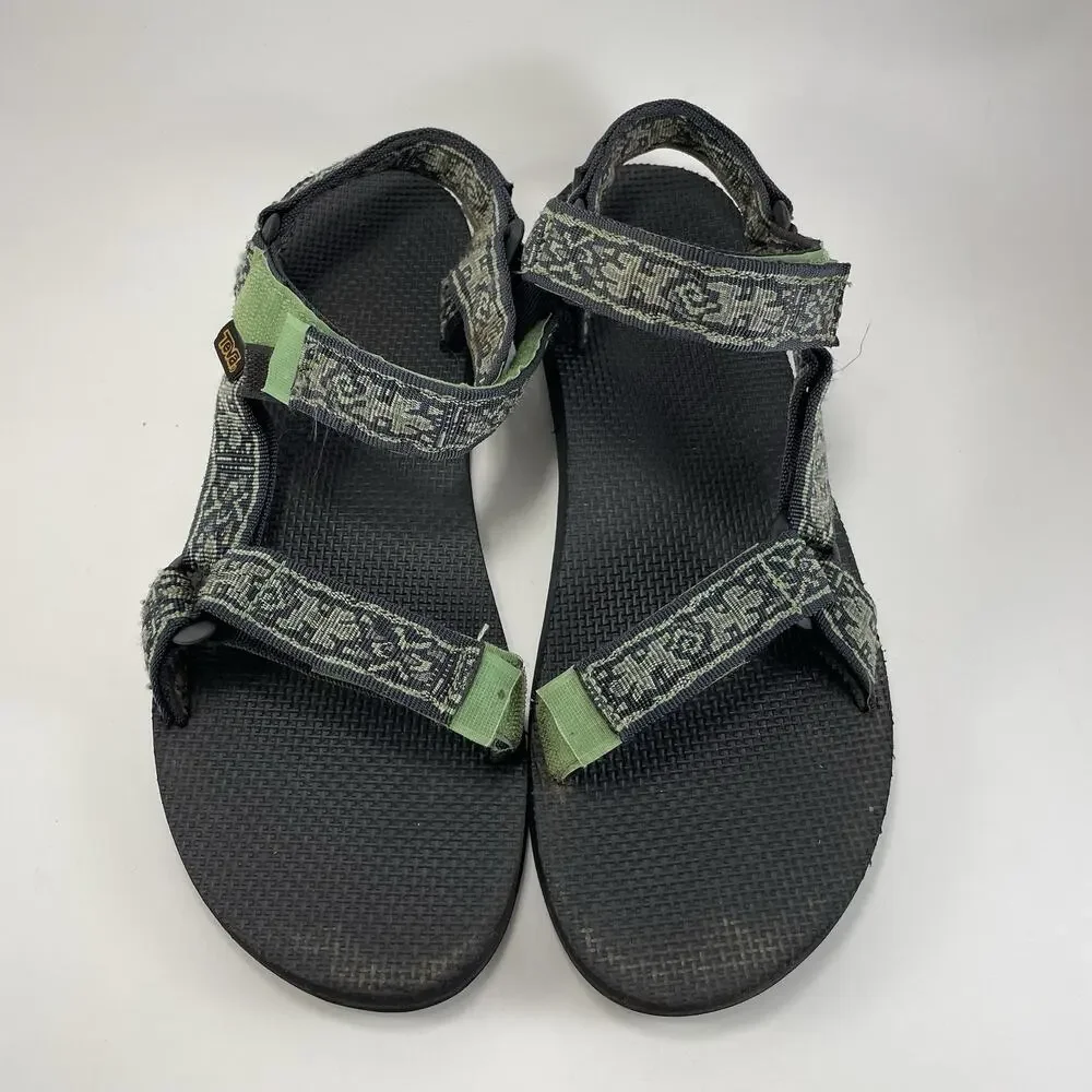 Teva Original Universal Sandals Mens Size 11 Strappy Green Trail Water Hiking